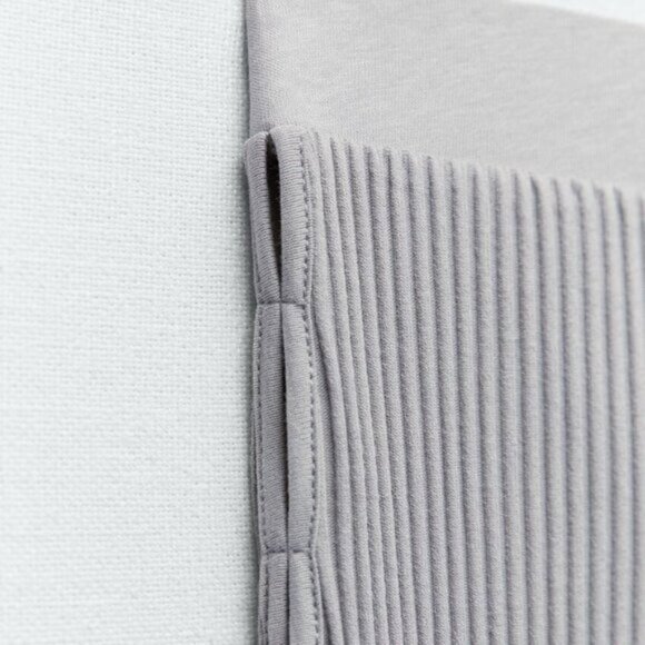 NEW Zara Women's LONG RIBBED SKIRT Greyish - Picture 10 of 13